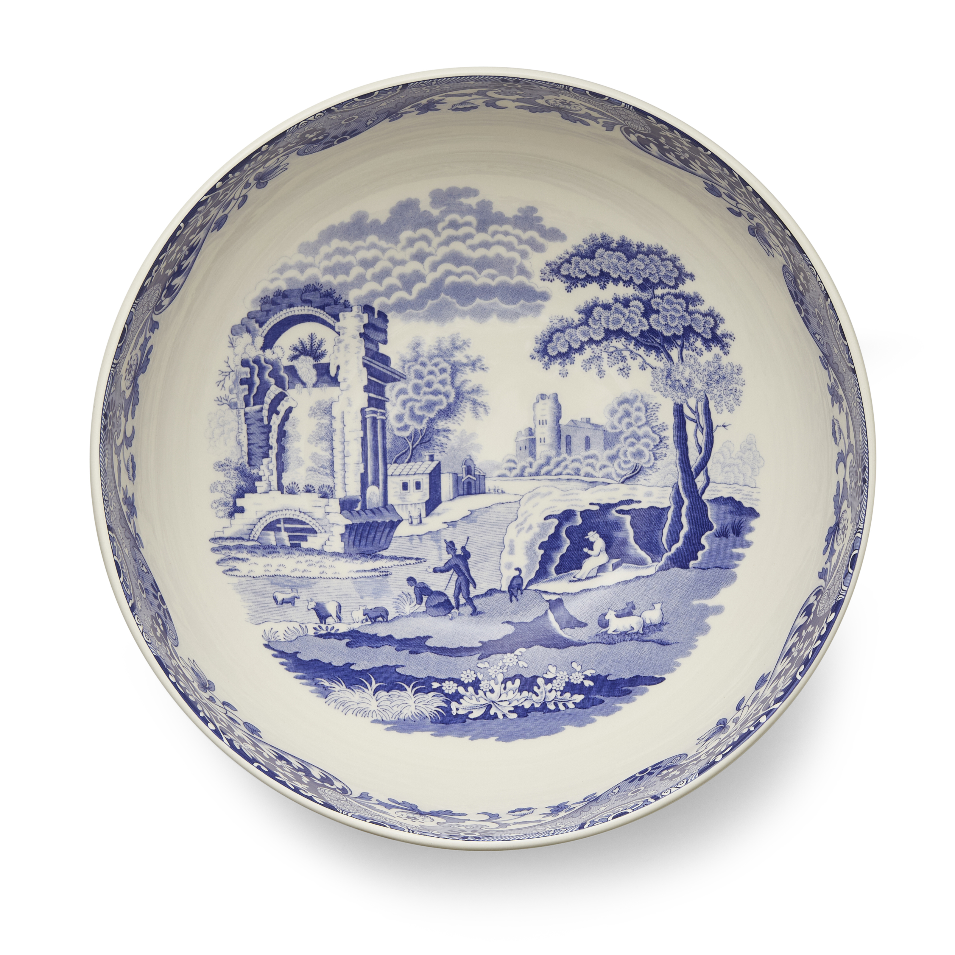 Blue Italian Round Bowl image number null
